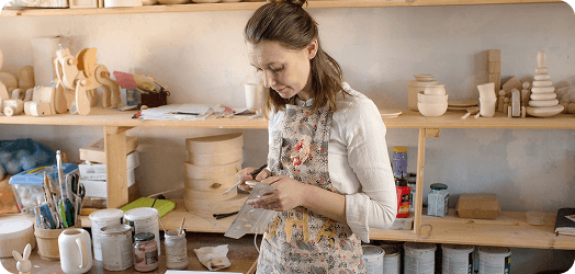 Artisan ecommerce site showcasing handcrafted products