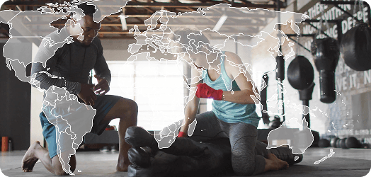 Fitness franchise benchmarking dashboard comparing gym locations