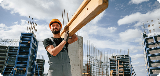 Commercial contractor dashboard with project pipeline and variation log