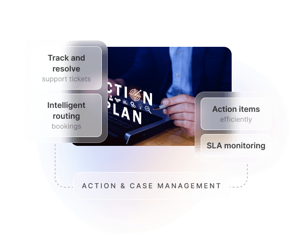 Action and Case Management dashboard